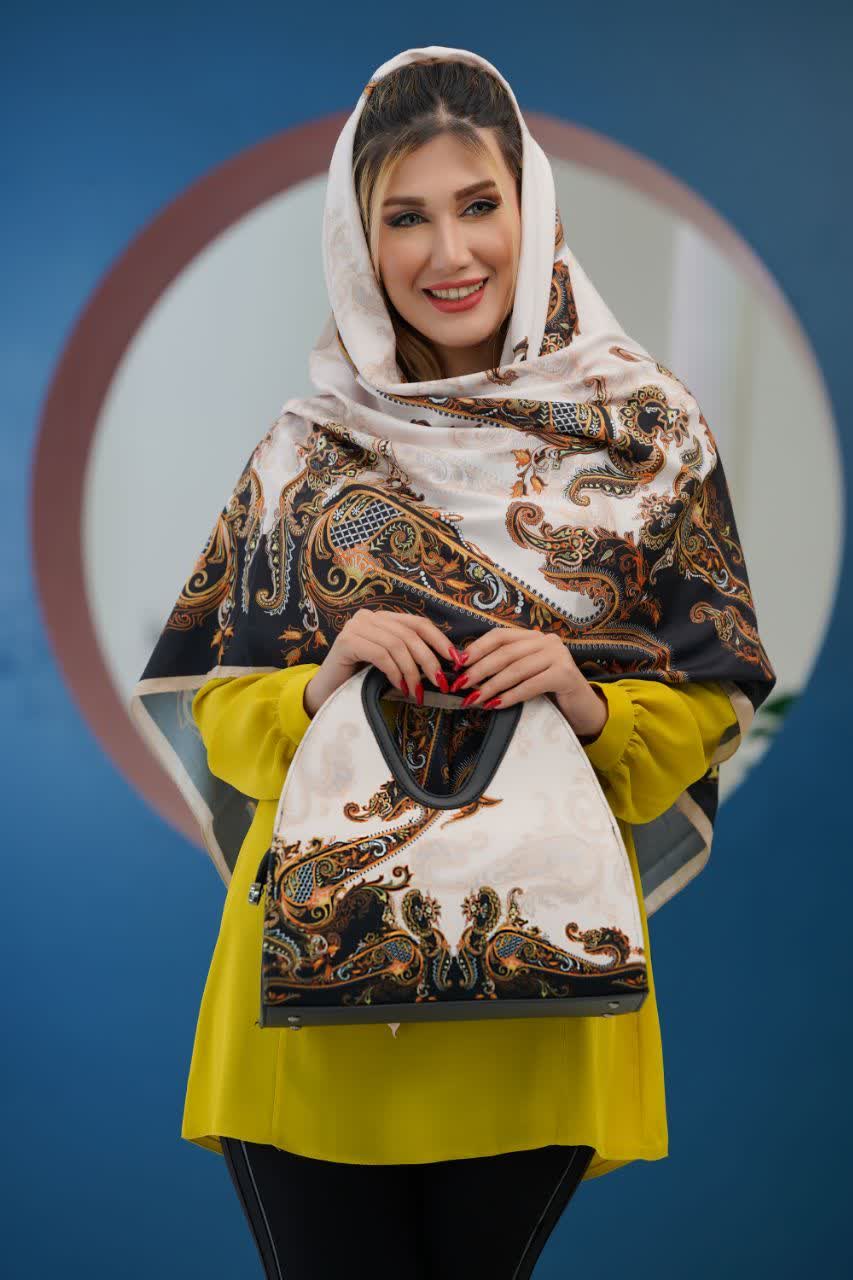 ست کیف و روسری زنانه مدل سلینا طرح سنتی با ارسال رایگان کد do22