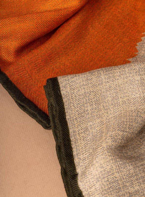 روسری نخی کشمیر مناسب پاییز و زمستان طرحدار کیفیت عالی جدید کد l1344