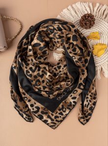 روسری نخی پلنگی کشمیر مناسب پاییز و زمستان کیفیت عالی جدید کد l1347