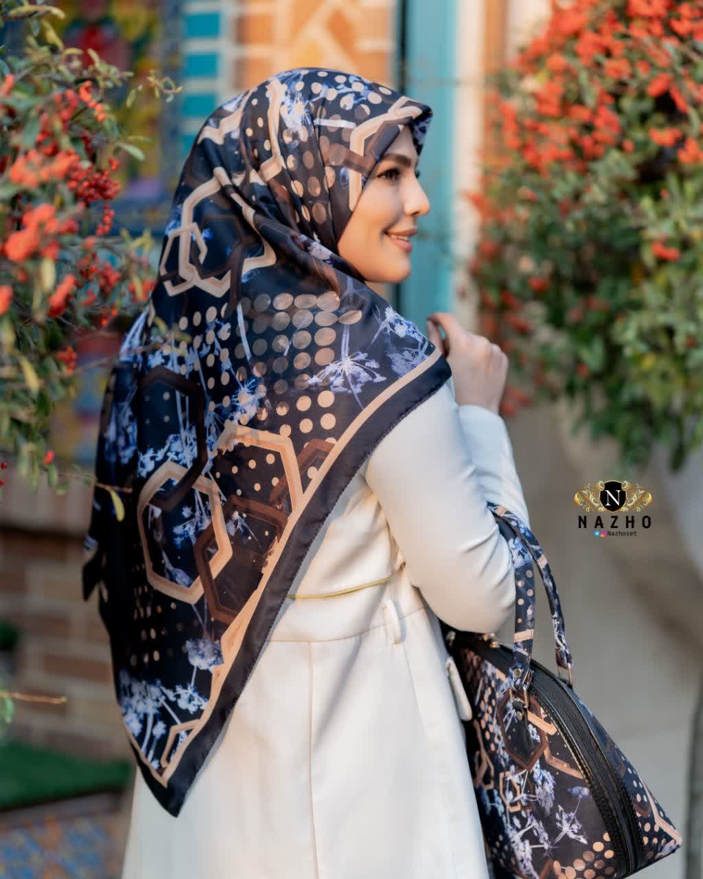 ست کیف و روسری زنانه طرحدار شیک با کیف نیمگرد با ارسال رایگان کد na133