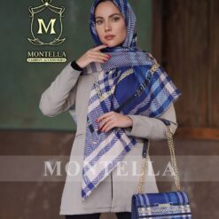 ست کیف و روسری زنانه طرح عیدانه رنگ آبی شیک و خاص با ارسال رایگان کد mo144