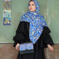 ست کیف و روسری زنانه رنگ آبی سنتی شیک و خاص با ارسال رایگان کد mo153