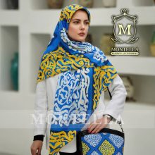 ست کیف و روسری زنانه طرح سنتی رنگ زرد باکیفیت با ارسال رایگان کد mo184