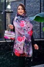 ست کیف و شال زنانه گلدار شیک جدید با ارسال رایگان کد do1374