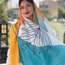 شال زنانه نخی جدید طرحدار زیبا ارسال رایگان کد r239