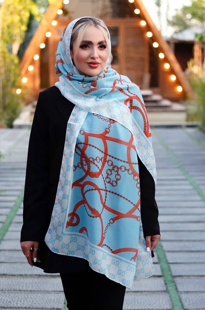شال زنانه نخی تابستانی جدید طرحدار گوچی زیبا ارسال رایگان کد lo214