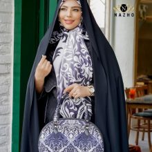 ست کیف و روسری زنانه با کیف نیمگرد طرحدار سنتی ارسال رایگان کد na1393