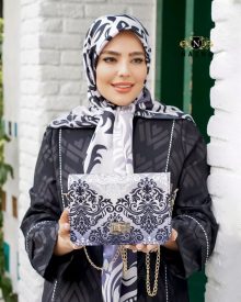 ست کیف و روسری زنانه با کیف پاسپورتی طرحدار سنتی ارسال رایگان کد na1394
