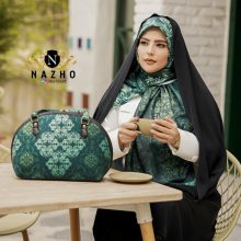 ست کیف و روسری زنانه با کیف نیمگرد رنگ سبز سنتی با ارسال رایگان کد na1472