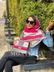 ست کیف و روسری و شال زنانه باکیفیت طرح دیور با کیف پاسپورتی دسته زنجیری با ارسال رایگان کد mo469