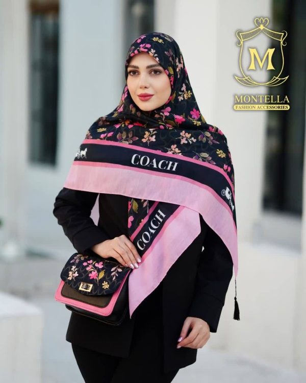 ست کیف و روسری زنانه طرح گوچی گل ریز رنگ مشکی با ارسال رایگان کد mo525