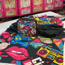 ست کیف و شال دخترانه طرح فانتزی رنگ مشکی با ارسال رایگان کد mo538