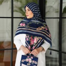 ست کیف و روسری زنانه طرح توپی گل رز کیفیت عالی با ارسال رایگان کد mo581