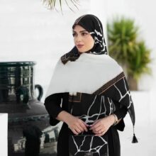 ست کیف و روسری زنانه طرح سنگی رنگ مشکی با ارسال رایگان کد mo529