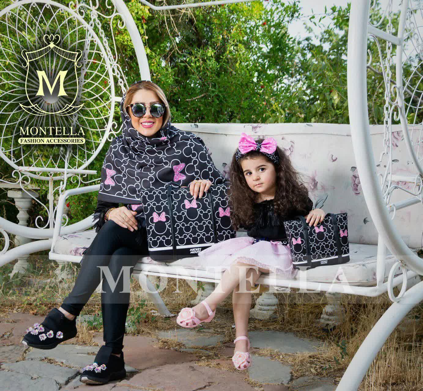 ست کیف و روسری مادر دختری طرح میکی موس جدید کیفیت عالی با ارسال رایگان کد mo639