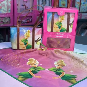 ست کیف و روسری دخترانه عروسکی کد mo559