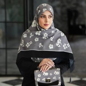 ست کیف و روسری زنانه گلدار بابونه جدید کیفیت عالی کد mo603