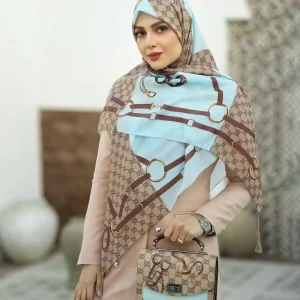 ست کیف و روسری زنانه طرح جدید کیفیت عالی کد mo347