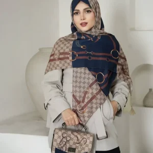 ست کیف و روسری زنانه طرح جدید کیفیت عالی کد mo346
