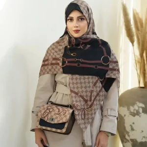 ست کیف و روسری زنانه طرح جدید کیفیت عالی کد mo349