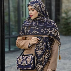 ست کیف و روسری زنانه طرح جدید کیفیت عالی کد mo354