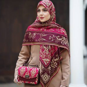 ست کیف و روسری زنانه طرح جدید کیفیت عالی کد mo356