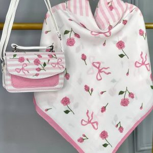 ست کیف و روسری دخترانه کد mo633