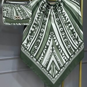 ست کیف و روسری زنانه طرح جدید ریما رنگ سبز کیفیت عالی کد mo1004