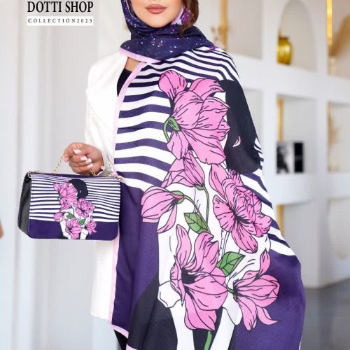 ست کیف و شال زنانه عیدانه طرحدار گلدار جدید با ارسال رایگان کد do1378